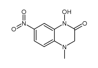1-hydroxy-4-methyl-7-nitro-3,4-dihydro-1H-quinoxalin-2-one结构式