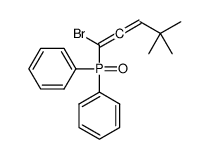 [(1-bromo-4,4-dimethylpenta-1,2-dienyl)-phenylphosphoryl]benzene结构式