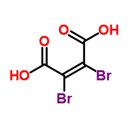 (2Z)-2,3-Dibromo-2-butenedioic acid structure
