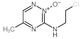 N-(2-chloroethyl)-2-hydroxy-5-methyl-1,2,4-triazin-3-imine Structure