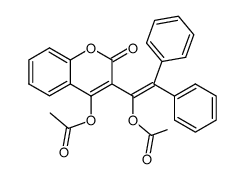 3-(1-Acetoxy-2,2-diphenylvinyl)-4-acetoxy-cumarin Structure