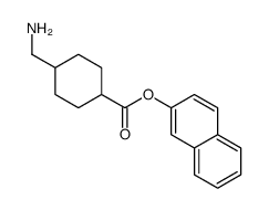 naphthalen-2-yl 4-(aminomethyl)cyclohexane-1-carboxylate结构式