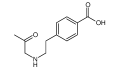 4-[2-(2-oxopropylamino)ethyl]benzoic acid Structure