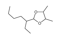 2-heptan-3-yl-4,5-dimethyl-1,3-dioxolane Structure