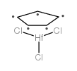 CYCLOPENTADIENYLHAFNIUM TRICHLORIDE Structure