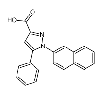 1-naphthalen-2-yl-5-phenylpyrazole-3-carboxylic acid Structure