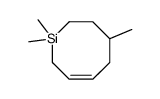 1,1,4-trimethyl-3,4,5,8-tetrahydro-2H-silocine Structure