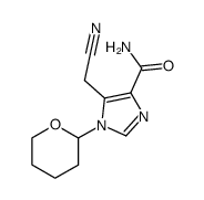 5-cyanomethyl-1-tetrahydropyran-2-yl-1H-imidazole-4-carboxylic acid amide Structure