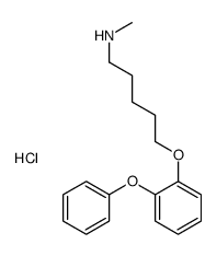 N-methyl-5-(2-phenoxyphenoxy)pentan-1-amine,hydrochloride结构式