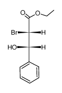 ethyl (+/-)-(2R,3R)-2-bromo-3-hydroxy-3-phenylpropanoate Structure