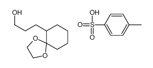 3-(1,4-dioxaspiro[4.5]decan-6-yl)propan-1-ol,4-methylbenzenesulfonic acid Structure