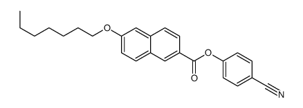 (4-cyanophenyl) 6-heptoxynaphthalene-2-carboxylate Structure