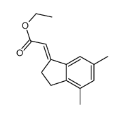 ethyl 2-(4,6-dimethyl-2,3-dihydroinden-1-ylidene)acetate Structure