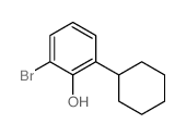 Phenol,2-bromo-6-cyclohexyl- Structure