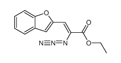 Ethyl 2-Azido-3-(2-benzofuryl)acrylate结构式