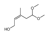 5,5-dimethoxy-3-methylpent-2-en-1-ol结构式