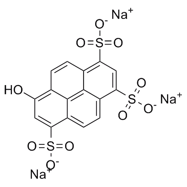 8-羟基-1,3,6-芘三磺酸三钠结构式