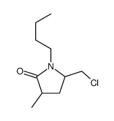 1-butyl-5-(chloromethyl)-3-methylpyrrolidin-2-one结构式