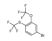 4-bromo-2-(trifluoromethoxy)-1-(trifluoromethylsulfanyl)benzene Structure