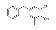 4-benzyl-6-chloro-o-cresol结构式