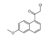 2-chloro-1-(6-methoxynaphthalen-1-yl)ethanone结构式
