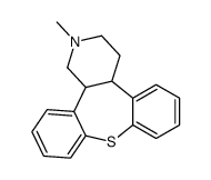 trans-1,2,3,4,4a,13b-hexahydro-2-methyldibenzo[2,3:6,7]thiepino[4,5-c]pyridine structure