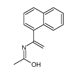 N-(1-naphthalen-1-ylethenyl)acetamide结构式