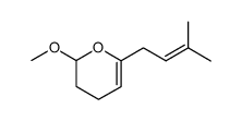 2-methoxy-6-(3-methyl-2-buten-1-yl)-3,4-dihydro-2H-pyran Structure