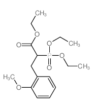 ethyl 2-diethoxyphosphoryl-3-(2-methoxyphenyl)propanoate Structure