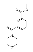 methyl 3-(morpholine-4-carbonyl)benzoate结构式