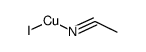 catena[(μ3-iodo)(acetonitrile-N)copper(I)] Structure