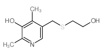 3-Pyridinol,5-[[(2-hydroxyethyl)thio]methyl]-2,4-dimethyl- Structure