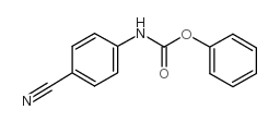 苯基-N-(4-氰基苯基)氨基甲酸酯结构式