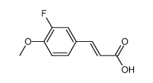 3-FLUORO-4-METHOXYCINNAMICACID Structure
