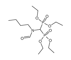 tetraethyl ((N-butylformamido)methylene)bis(phosphonate) Structure