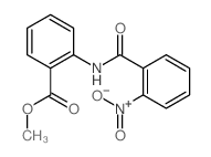 Benzoic acid,2-[(2-nitrobenzoyl)amino]-, methyl ester结构式