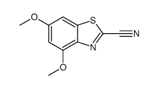 4,6-二甲氧基苯并[d]噻唑-2-甲腈结构式