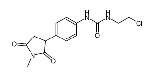 2-[p-[3-(2-chloroethyl)ureido]phenyl]-N-methylsuccinimide Structure
