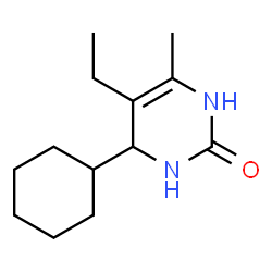 2(1H)-Pyrimidinone,4-cyclohexyl-5-ethyl-3,4-dihydro-6-methyl-(9CI)结构式
