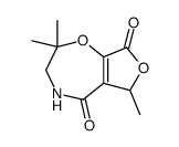 2,2,6-trimethyl-3,4-dihydro-2H,6H-furo[3,4-f][1,4]oxazepine-5,8-dione结构式