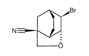 3-cyano-5-oxa-exo-10-bromotricyclo[4.3.1.03,7]decane Structure