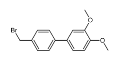 4-(3,4-dimethoxyphenyl)benzyl bromide结构式