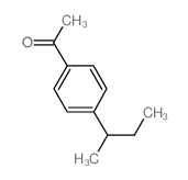 1-(4-仲丁基苯基)乙酮结构式