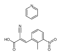 pyridine 2-cyano-3-(2-methyl-3-nitrophenyl)acrylate结构式