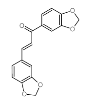 双(3,4-亚甲二氧基)查尔酮结构式