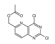 Pyrido(3,2-d)pyrimidine-6-methanol, 2,4-dichloro-, acetate (ester)结构式