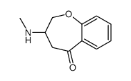 ()-3,4-dihydro-3-(methylamino)-1-benzoxepin-5(2H)-one结构式