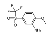 2-methoxy-5-(trifluoromethylsulfonyl)aniline结构式