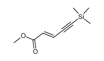 methyl 5-(trimethylsilyl)-2-penten-4-ynoate Structure