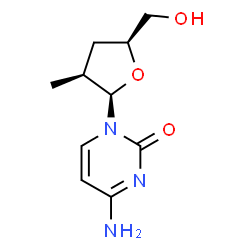 2(1H)-Pyrimidinone,4-amino-1-(2,3-dideoxy-2-methyl-bta-D-threo-pentofuranosyl)-(9CI) Structure